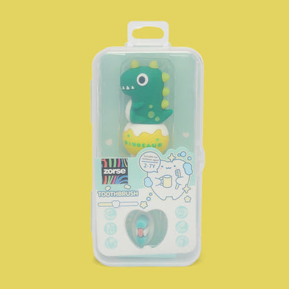 ZORSE Dinosaur Kids Toothbrush for Ages 2 to 7