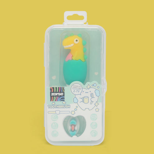 ZORSE Dinosaur Kids Toothbrush for Ages 2 to 7