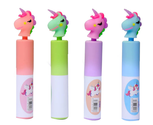 TECHNOCHITRA 3D Face Unicorn Sketch Highlighter Colors Set of 4 for Kids