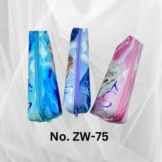 Elsa Single Zip Pencil Case (No. ZW-75, MOQ 6)