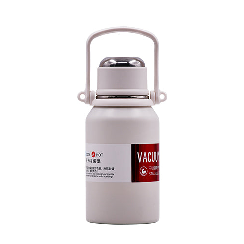 304 Stainless Steel Vacuum Thermos Flask With Handle and Strap