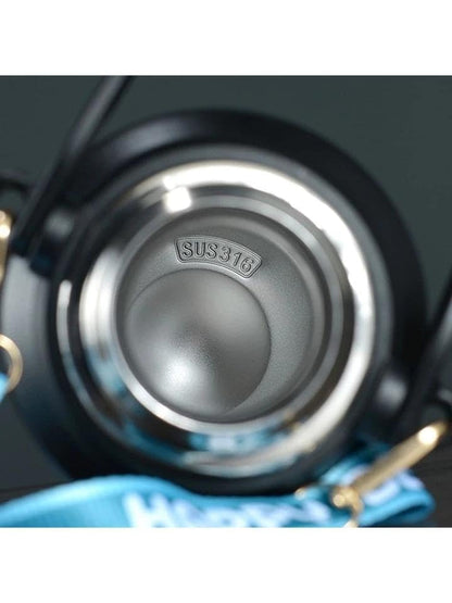 Water Bottle Hot And Cold, Stainless Steel Airtight Thermos Insulated,Bpa-Free Hot And Cold Water Bottle, Office, Travel, Gym, Sport, Yoga (1200 Ml, Black)