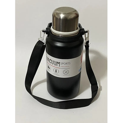 304 Stainless Steel Vacuum Thermos Flask With Handle and Strap