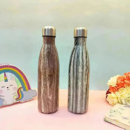Gibo Wooden Finish Insulated Stainless Steel Water Bottle 500ml