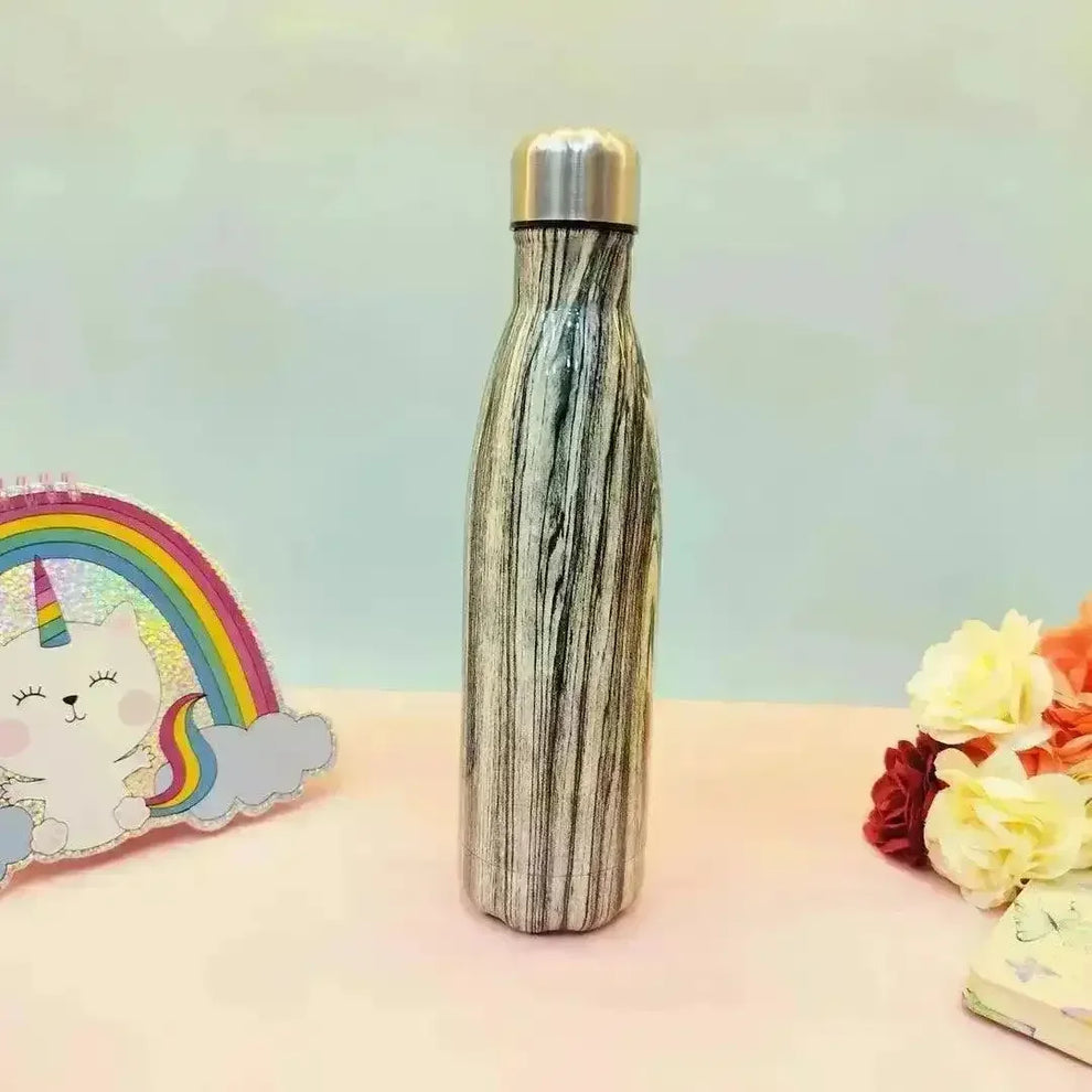 Gibo Wooden Finish Insulated Stainless Steel Water Bottle 500ml
