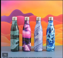 500ml High Quality Double-Wall Insulated Vacuum Flask Stainless Steel Water Bottle BPA Free Thermos for Sport Water Bottles Coke, Keeps Hot/Cold Drinks for 8 Hours (Blue Galaxy with white Dots)