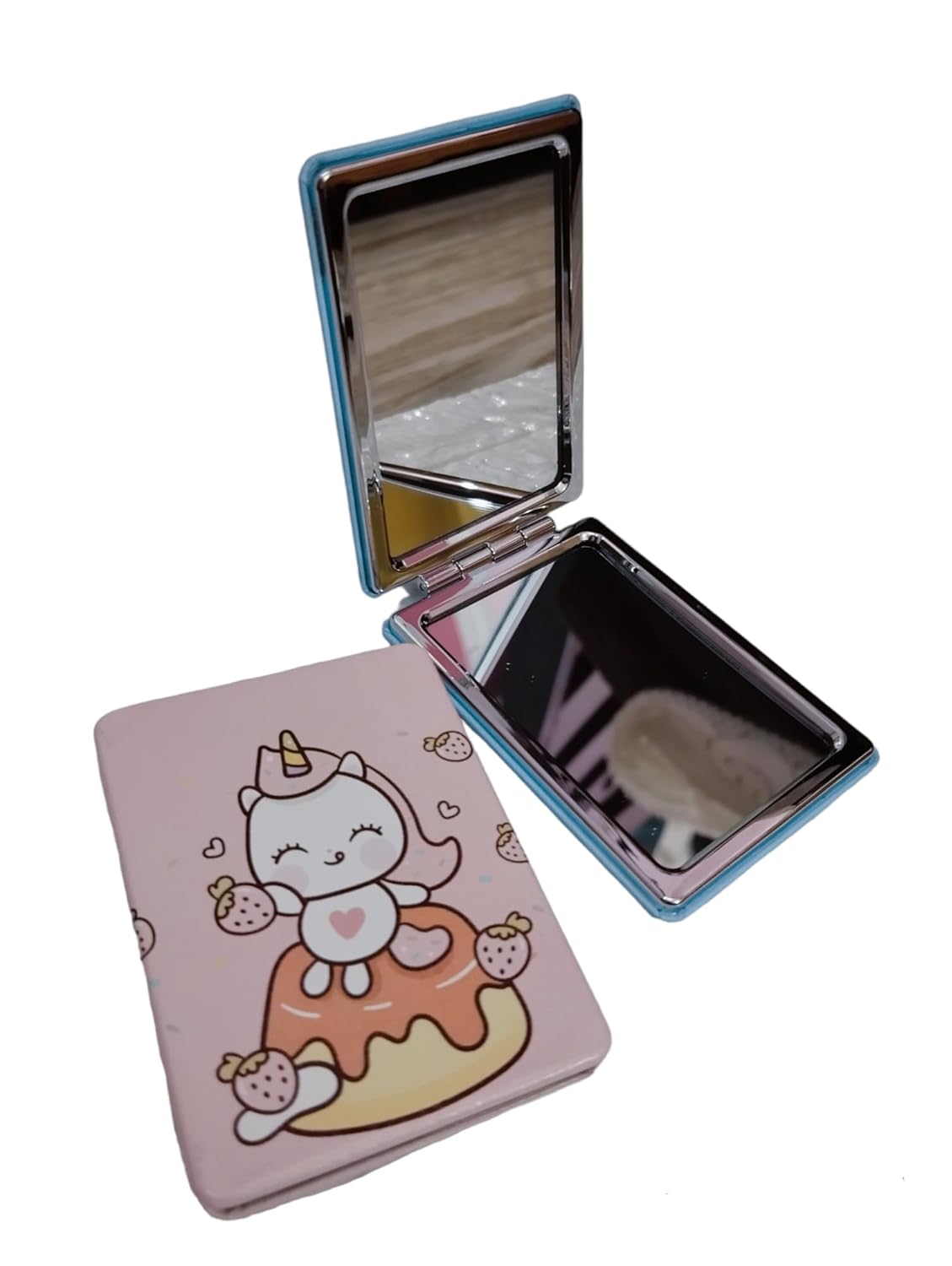 Unicorn Double Sided Pocket Compact Mirror