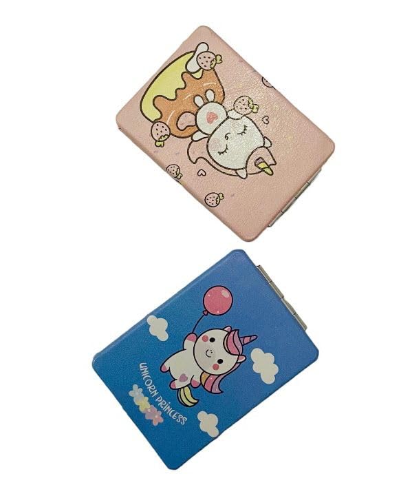 Unicorn Double Sided Pocket Compact Mirror