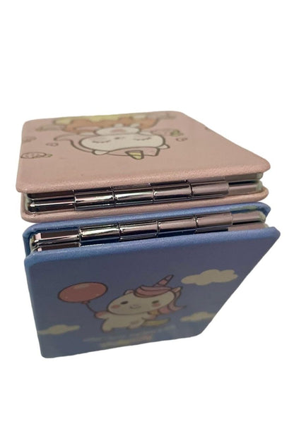 Unicorn Double Sided Pocket Compact Mirror