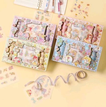 Washi Tape With 10 Sticker Set Big