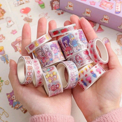 Washi Tape With 10 Sticker Set Big