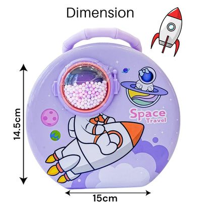 Space Travel Metal Piggy Bank with Password Lock