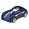 Cots and Cuddles Sports Car Shape Tritan Material 280ml Leak Proof Sipper Water Bottle for Kids (Navy Blue)