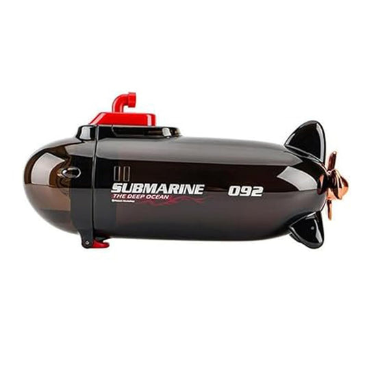 BUDBAK Submarine Shaped Water Bottle for Kids, Anti-Leak Kids Cartoon Water Bottle, 380 ML Tritan Water Bottle for Kids, Stylish Water Bottle with Sipper for Boys & Girls (Black)