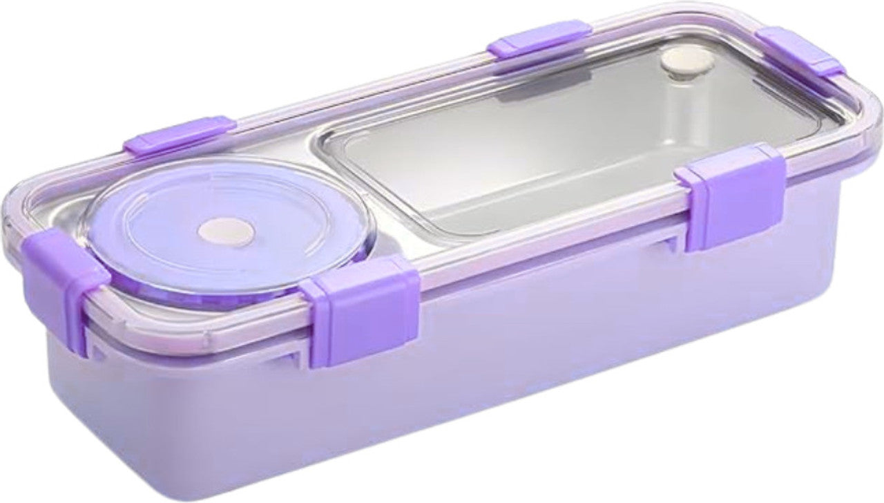 GIBO Steel Lunch Box with Bowl – 600ml+150ml