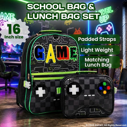 Gaming Controller Design School Backpack