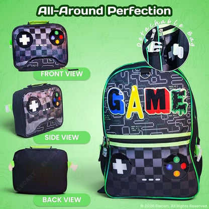 Gaming Controller Design School Backpack