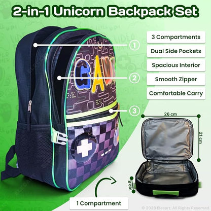Gaming Controller Design School Backpack