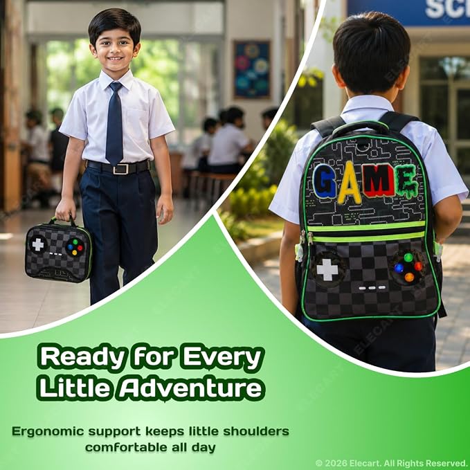Gaming Controller Design School Backpack