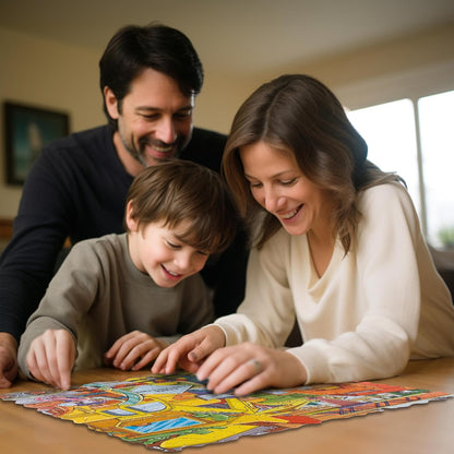 UnikPlay Go Crazy Jigsaw Puzzle for Kids and Adults | Attractive Cartoon Print Puzzle with 2 Puzzle Trays for Age 6 to 99 Years-180 Pcs - (Construction)