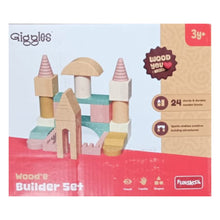 Giggles Wooden Builder Set of Blocks