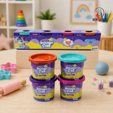 Skoodle Dough Star Glitter Mega Pack – 4 Shades, 500g