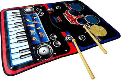 2-in-1 Musical jam playmat (Carpet Piano), Musical Toy for Kids Above 3 Years (Multi-Color)- Multi Color