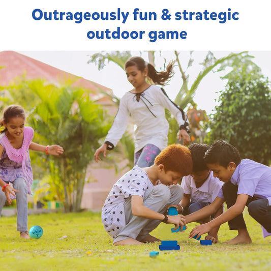 Skillmatics Strike 7 Outdoor Game - Aim, Dodge, And Stack To Victory, Fun For The Whole Family, Great Gift For Ages 6 And Up, Multicolor, Kids
