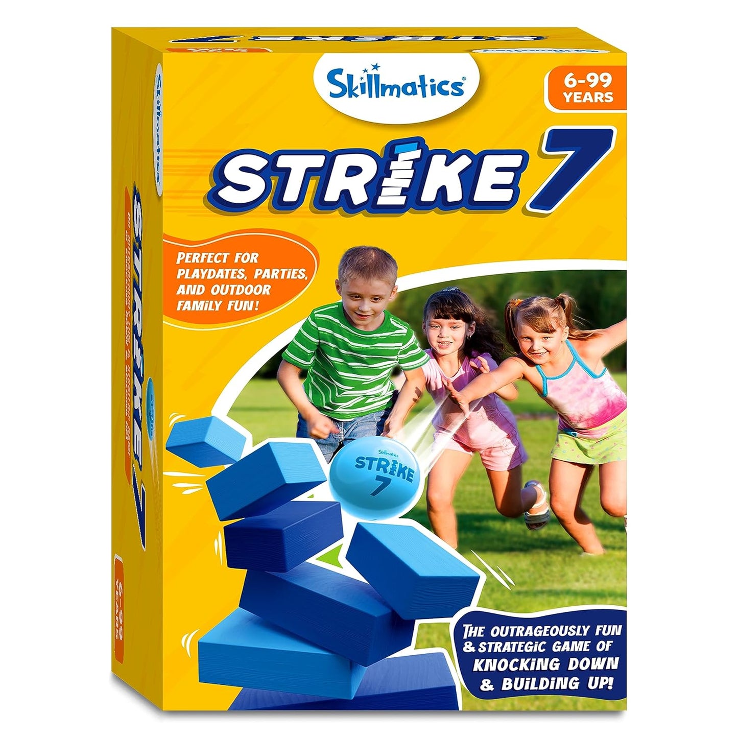Skillmatics Strike 7 Outdoor Block Knocking Game