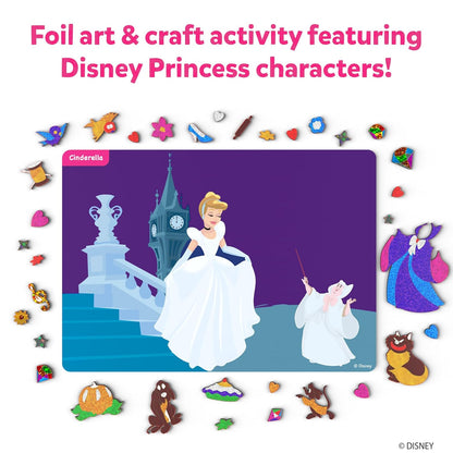 Skillmatics Foil Fun - Disney Princess, Mess-Free Art & Craft Kits for Kids, DIY Creative Activity, Gifts for Boys & Girls Ages 4, 5, 6, 7, 8, 9