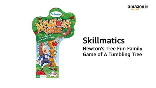 Skillmatics Educational Game - Newton's Tree, STEM Balancing, Stacking & Strategy Game for Kids, Adults & Families, Skill-Building for Ages 6, 7, 8, 9 and Up