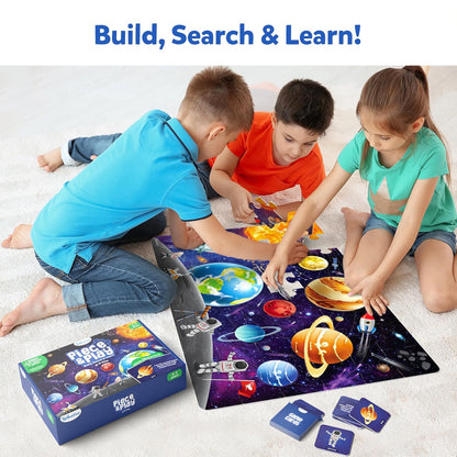 Skillmatics Floor Puzzle & Game - Piece & Play Space, Jigsaw & Toddler Puzzles, Educational Toy, Gifts for Boys & Girls Ages 3, 4, 5, 6, 7 (48 Pieces, 2 x 3 feet)