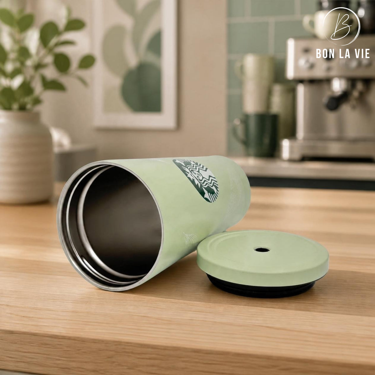 Starbucks Stainless Steel Cold Cup Tumbler with Straw – Matcha Green