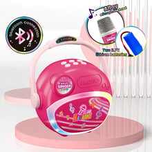 Karaoke  Speaker with 2 Wireless Microphone - Pink