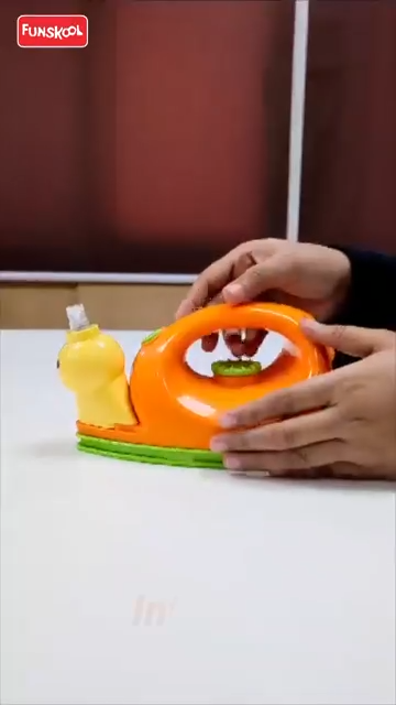 Funskool Giggles Playset Happy Lil Home-Iron, Snail Inspired Pretend Role-Play Toy with Electronic Lights & Sounds, for Kids 3 Year Old & Above.
