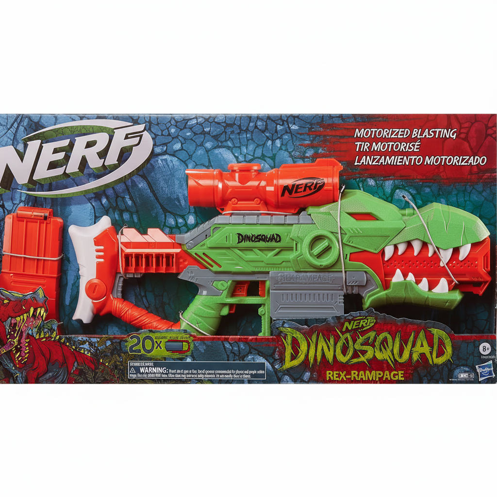 Nerf DinoSquad Rex-Rampage Motorised Dart Blaster