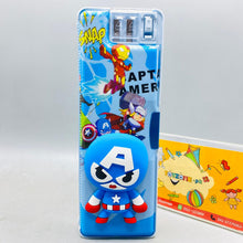 Cartoon Character Geometry Pencil Case with Sharpener