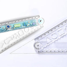 Avengers Foldable Ruler with Spinner and Stencil - 30cm