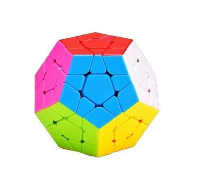 Bluebell Shengshou Sticker Less Megaminx Speed Cube Sticker Less Smooth Puzzle Cube for Kids (Color May Vary) (Multi Color)