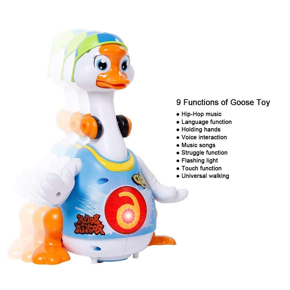 EUPHORIA Rk Toys New Duck Dancing Hip Hop Musical Goose with Interactive Function, Music and Lights Toy for Kids,, Multi