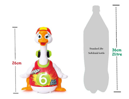 EUPHORIA Rk Toys New Duck Dancing Hip Hop Musical Goose with Interactive Function, Music and Lights Toy for Kids,, Multi