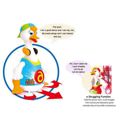 EUPHORIA Rk Toys New Duck Dancing Hip Hop Musical Goose with Interactive Function, Music and Lights Toy for Kids,, Multi