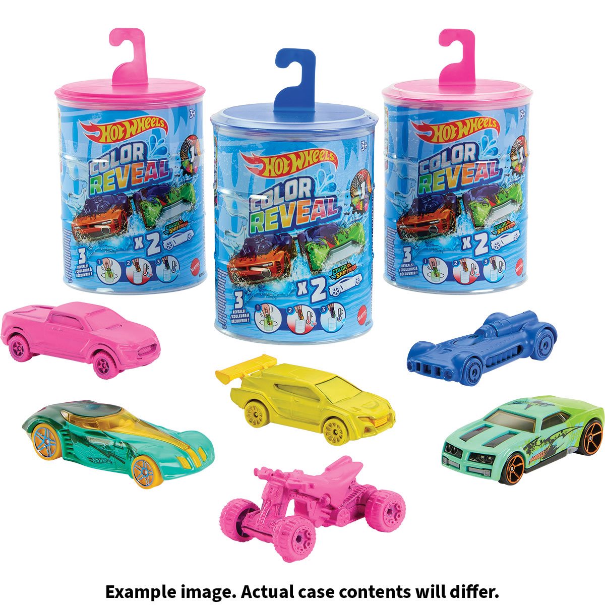 Hot Wheels Color Reveal Vehicle – 2 Car Pack Assorted (Surprise Colour-Changing Cars) (Age 3+)