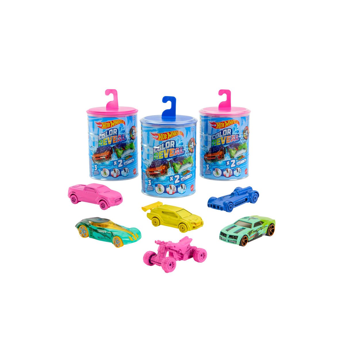 Hot Wheels Color Reveal Vehicle – 2 Car Pack Assorted (Surprise Colour-Changing Cars) (Age 3+)