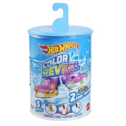 Hot Wheels Color Reveal Vehicle – 2 Car Pack Assorted (Surprise Colour-Changing Cars) (Age 3+)