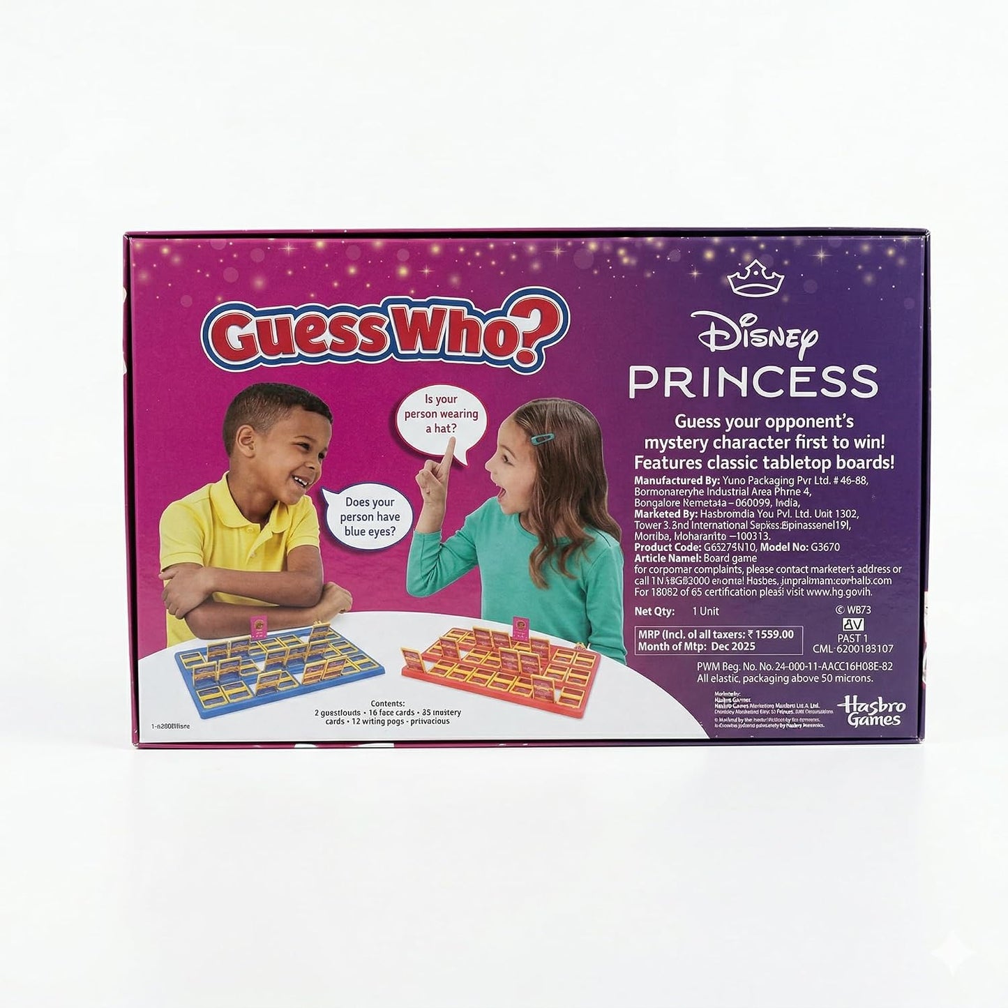 Hasbro Guess Who? Disney Princess Edition Board Game