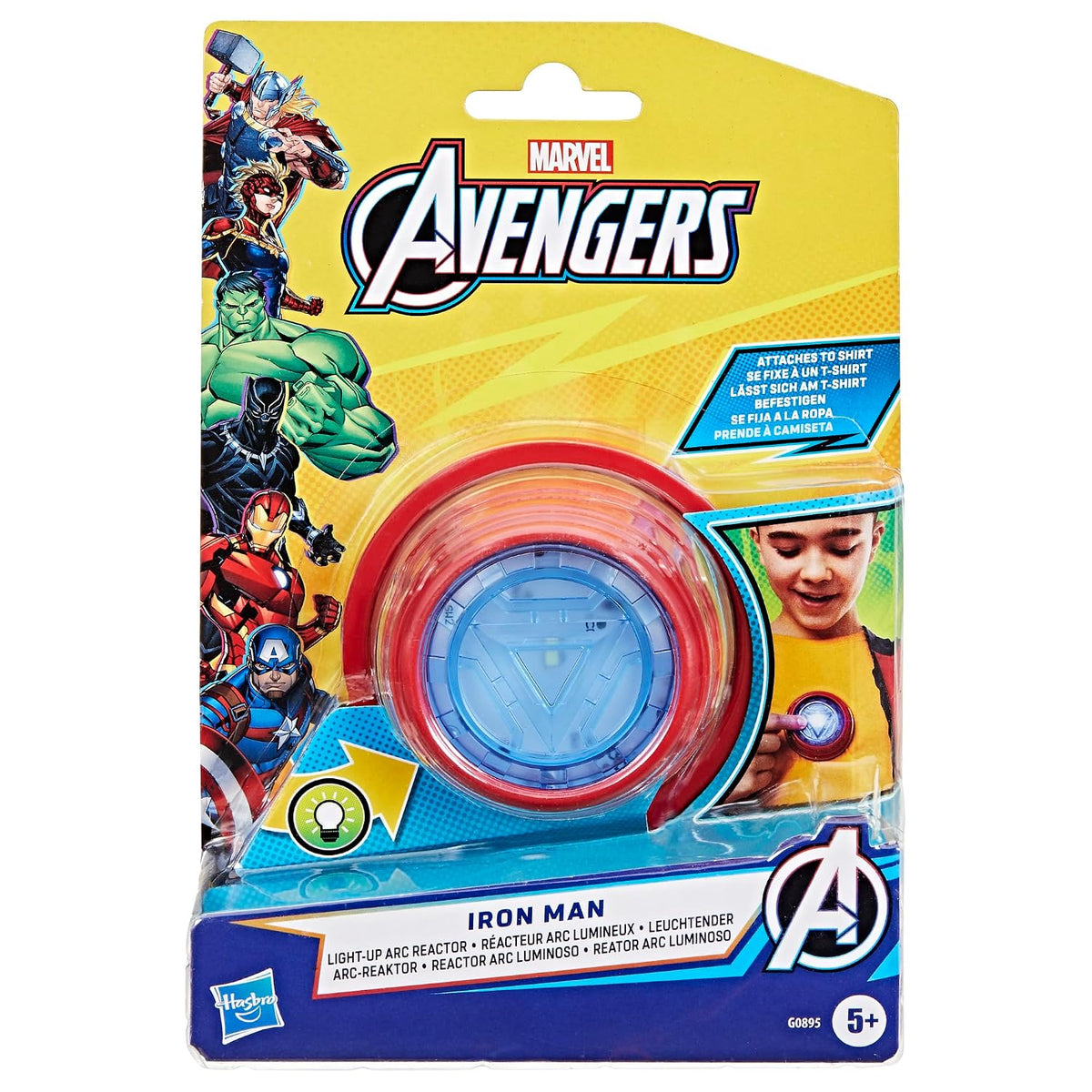 Hasbro Marvel Avengers Iron Man Light-Up Arc Reactor Roleplay Toy