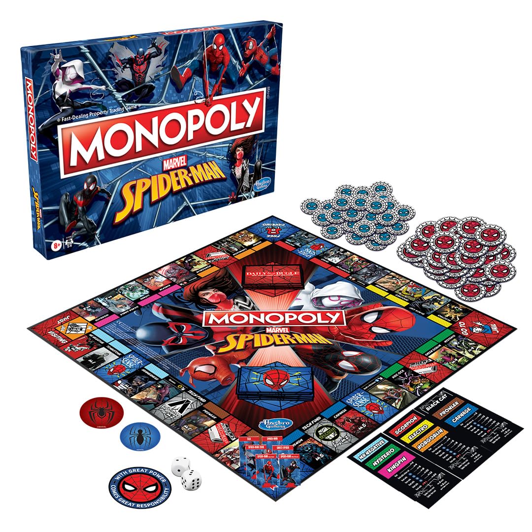 Hasbro Monopoly Marvel Spider-Man Edition Board Game