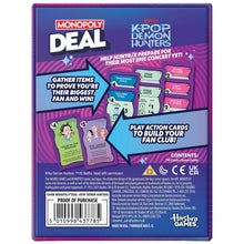 Hasbro Monopoly Deal K-Pop Demon Hunters Card Game