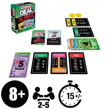 Hasbro Monopoly Deal No Mercy Card Game